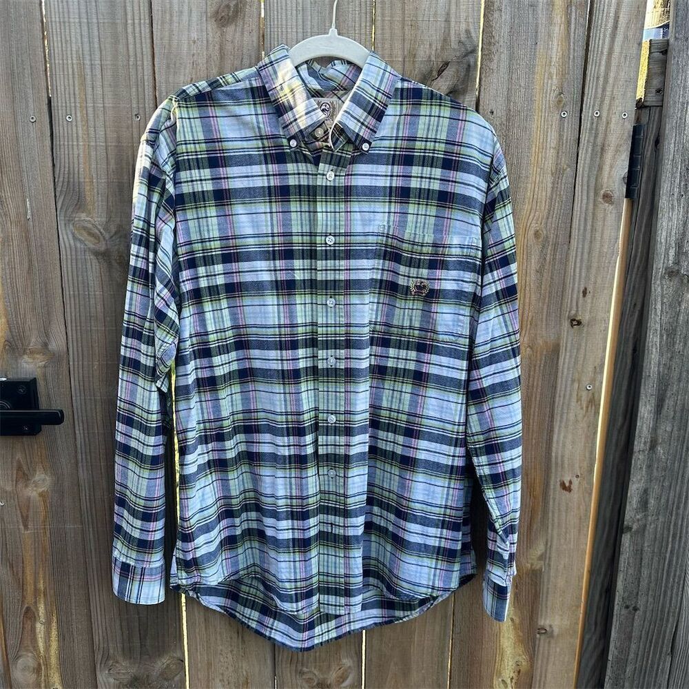 Cinch Men's Vintage Plaid Button-Down Shirt Multicolor Size M